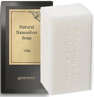 Mydło z NanoSrebrem Raypath BIAŁE Natural Soap 100g Antybakteryjne HIT