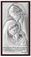 Duży srebrny obraz Święta Rodzina GRAWER GRATIS! 6380SW/5WM