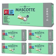 5x GILZY PAPIEROSOWE MASCOTTE 200 SZT X-LONG 25mm