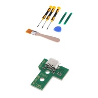 12-pinowa płytka gniazda portu ładowania USB do naprawy kontrolera z zestawem narzędzi
