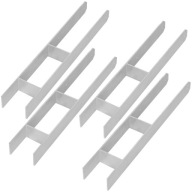 SZETT 4X H-OSZLOP ALAP BEFALAZHATÓ KONZOL HORGONY ACÉL HORGANYZOTT 100X600