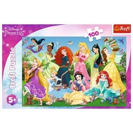 PUZZLE 100 DETSKÉ PUZZLE PRINCESS PRINCEZNÉ DISNEY 5+ trefl