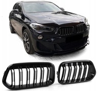 NERKI GRILL BMW X2 F39 CZARNY POŁYSK DOUBLE