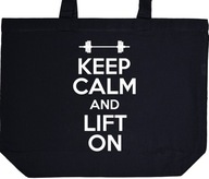 KEEP CALM AND LIFT ON torba zakupy prezent