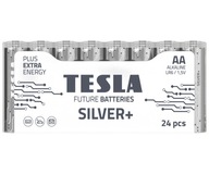 24x bateria TESLA Silver+ alkaliczna AA LR6 1,5V