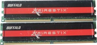 Pamięć DDR2 PC2 4GB 800MHz PC6400 Buffalo FireStix 2x2GB Dual Gwarancja