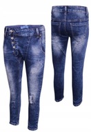 Spodnie jeansowe chłopięce jeansy 98-104