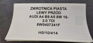 otoč čepu levý předek AUDI A4 B9 A5 8W0 16