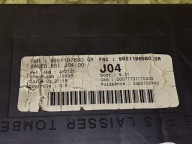 PEUGEOT 307 2.0 HDI module compartment BSI 9651196980