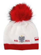 CZAPKA POLSKA zimowa dla kibica POLSKI alpaka P-26