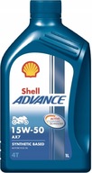 Motorový olej syntetický Shell Advance 4T AX7 1 l 15W-50