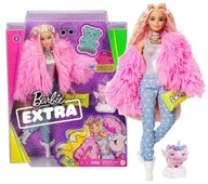 LALKA BARBIE EXTRA lalka + świnkorożec + akcesoria