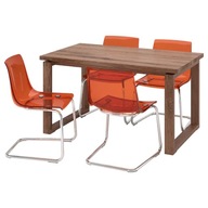 IKEA MORBYLANGA TOBIAS Stôl a 4 stoličky 140x85 cm