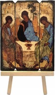 MAJK Ikona religijna ŚWIĘTA TRÓJCA (RUBLOWA) 18 x 23 cm Średnia