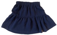 Dámska mušelínová sukňa mušelín tmavo modrá 116