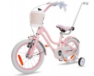 Rowerek dziecięcy SILVER MOON 14" PINK Heart Bike Sun Baby