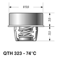 Quinton Hazell QTH323K Termostat, chladiaci prostriedok