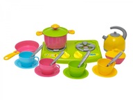 Zestaw zabawkowych naczyń kuchennych dla dzieci