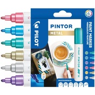 Značky Pilot Pintor Metallic 6 farieb