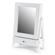 Kozmetický toaletný stolík biele zrkadlo šperkovnica do izby domu kancelárie
