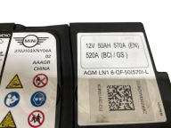 Batteria AGM START-STOP 12V 50AH 570A MINI 2023R Originale