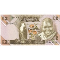 Banknot, Zambia, 2 Kwacha, Undated (1980-88), Unda