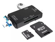 CZYTNIK KART PAMIĘCI 5W1 USB 3.0 MICRO SD OTG USB C