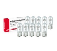 ŻARÓWKI HALOGENOWE W5W T10 5W W2.1x9.5d 12V 10szt