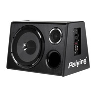 SKRZYNIA TUBA Subwoofer samochodowy AKTYWNY Peiying PY250QA 10" 200W +kable