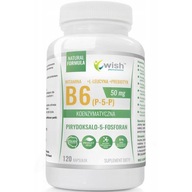 WISH Vitamín B6 (P-5-P) 50mg 120caps ZDRAVÁ NERVOVÁ SÚSTAVA IMUNITU