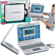 LAPTOP EDUKACYJNY LCD DWUJĘZYCZNY POLSKO ANGIELSKI GRY UCZY CZYTANIA