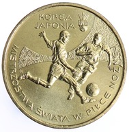 Moneta okolicznościowa 2 zł Mistrzostwa Świata Korea - Japonia - 2002 r