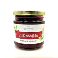 Zielono Mi Konfitura z żurawiny 210 g żurawina do mięsa mało cukru