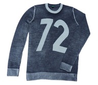 BENETTON sweter wełniany wełna wool cyfry 134-140
