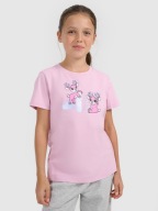 4F rózsaszín pamut póló gyerekeknek
