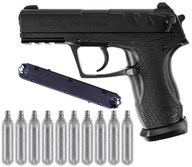 Wiatrówka pistolet Gamo C-15 BlowBack Diabolo 4,5 ZESTAW 10 x CO2 MAGAZYNEK