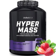 BioTech USA Hyper Mass gainer białko WPC kreatyna 2,27g Truskawka