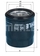 Mahle OC 731 Olejový filter + Upínacia bandáž 2,5 mm x 150 mm 1 ks