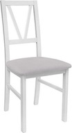 Krzesło Tapicerowane Białe do Salonu Jadalni Filo