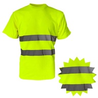 KOSZULKA ODBLASKOWA żółta HI VIS t-shirt roboczy męski LUŹNY KRÓJ XXL