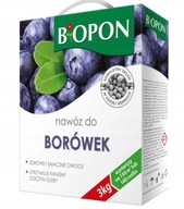 Nawóz granulowany do borówek Biopon 3 kg wydajność do 150m2 lub 180 roślin