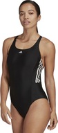 Kostium kąpielowy damski adidas Mid3-Stripes czarny HA5993 sportowy _outlet