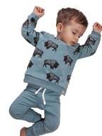 Chlapčenská tepláková súprava bizon mikina nohavice 122 HIT