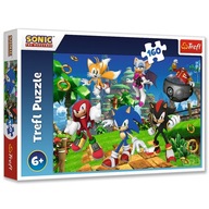 Puzzle 160 elementów. Sonic i przyjaciele