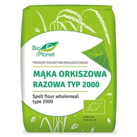 MĄKA ORKISZOWA RAZOWA TYP 2000 BIO 1 kg - BIO PLAN