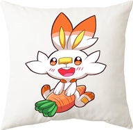 Poszewka Na Poduszkę Pokemon Scorbunny Bunny Cute