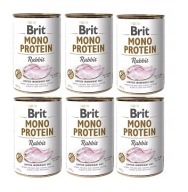 BRIT Mono Protein Rabbit monoprotein nyúl eledel 6x 400 g