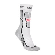 Ponožky na korčule MYFIT Skating Fitness white/grey 38-41 EU
