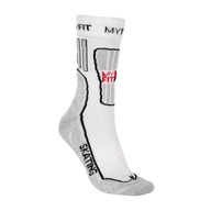 Skarpety na rolki MYFIT Skating Fitness white/grey 42-45 EU