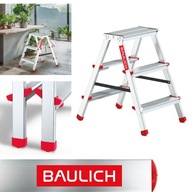 Drabina domowa aluminiowa dwustronna 2x3 stopni BAULICH produkt POLSKI